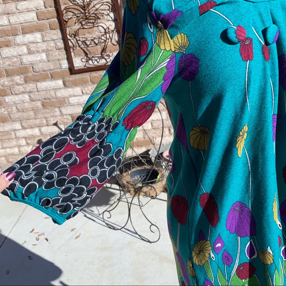 Funky People | Long Sleeve Forest Green Dress 🐢 - Picture 3 of 6